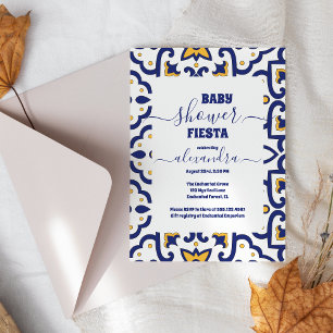 Invitation Baby shower coloré Fleur sauvage Fiesta Senorita