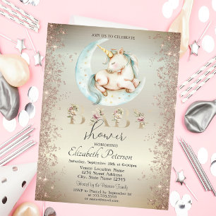 Invitation Baby shower Confetti de la Parties scintillant d'o
