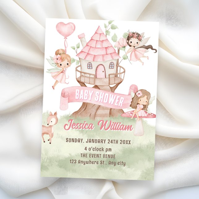 Invitation Baby-shower conte de fée (Créateur téléchargé)