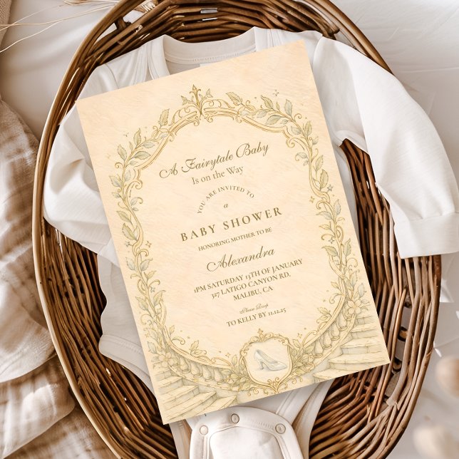 Invitation Baby-Shower Conte de Fées Enchanté (Créateur téléchargé)