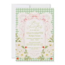 Baby Shower Coquette Dentelle Douce aux Fruits