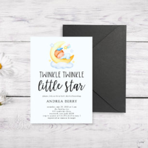 Invitation Baby shower couchage Twinkle Little Star