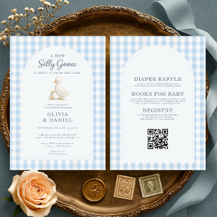 Invitation Baby Shower Couple Tout en Un Silly Goose