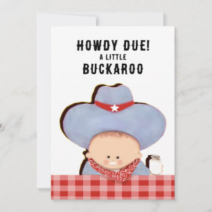 Invitation Baby Shower Cowboy