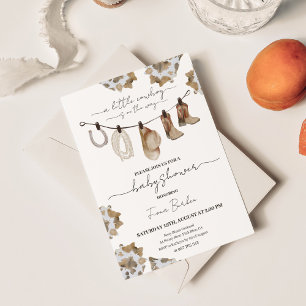 Invitation Baby shower Cowboy.