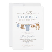 Baby shower Cowboy Modèle, Un petit peu