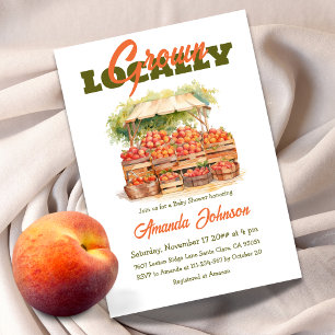 Invitation Baby shower cultivé localement
