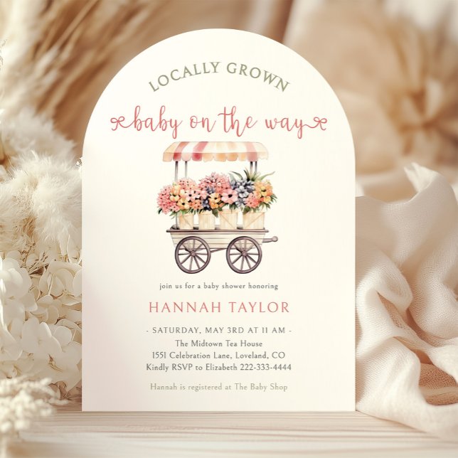 Invitation Baby shower cultivé localement (Créateur téléchargé)