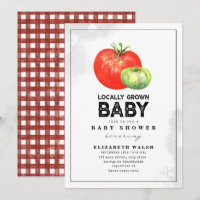 Baby shower cultivé localement En vichy aquarelle 