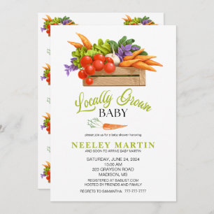 Invitation Baby shower CULTIVÉE LOCALEMENT