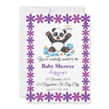 Baby shower Cute panda