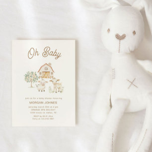 Invitation Baby shower Cutie cultivé à la maison