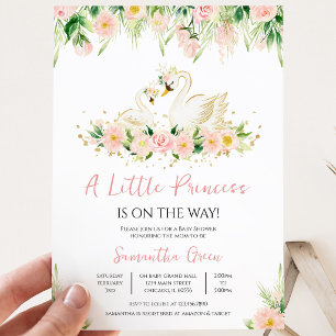 Invitation Baby Shower Cygne