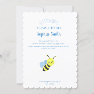 Invitation Baby shower d'abeilles