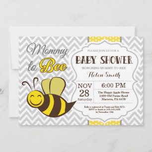 Invitation Baby shower d'abeilles