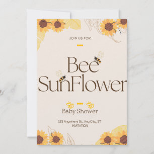 Invitation Baby shower d'abeilles