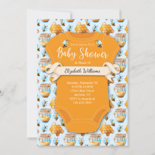Invitation Baby shower d'abeilles