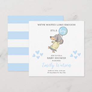 Invitation Baby shower Dachshund