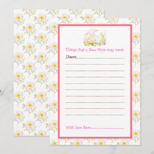 Invitation Baby shower d'agneau de printemps