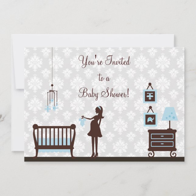 Invitation Baby shower Damas : Garçon :Invitation (Devant)