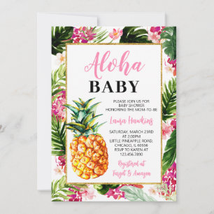 Invitation Baby shower d'ananas