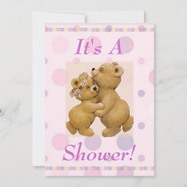 Invitation Baby shower dansant (Devant)