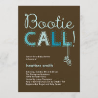 Baby shower d'appel Bootie - Bleu