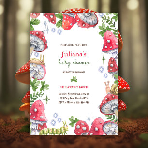 Invitation Baby shower d'aquarelle de la forêt de Woodland