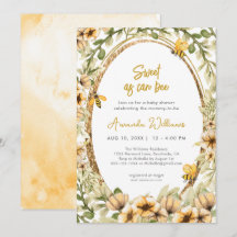 Baby shower d'aquarelle doux comme peut être