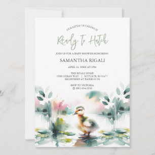 Invitation Baby shower d'aquarelle neutre pour le genre migno