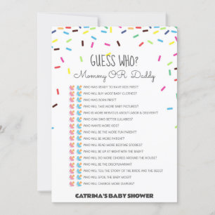 Invitation Baby shower d'arrosage - Nom modifiable, 5x7