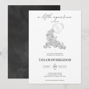 Invitation Baby shower d'astrologie des signes auriculaires Z