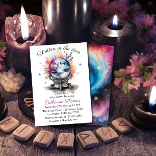 Invitation Baby shower d'astrologie du cristal céleste
