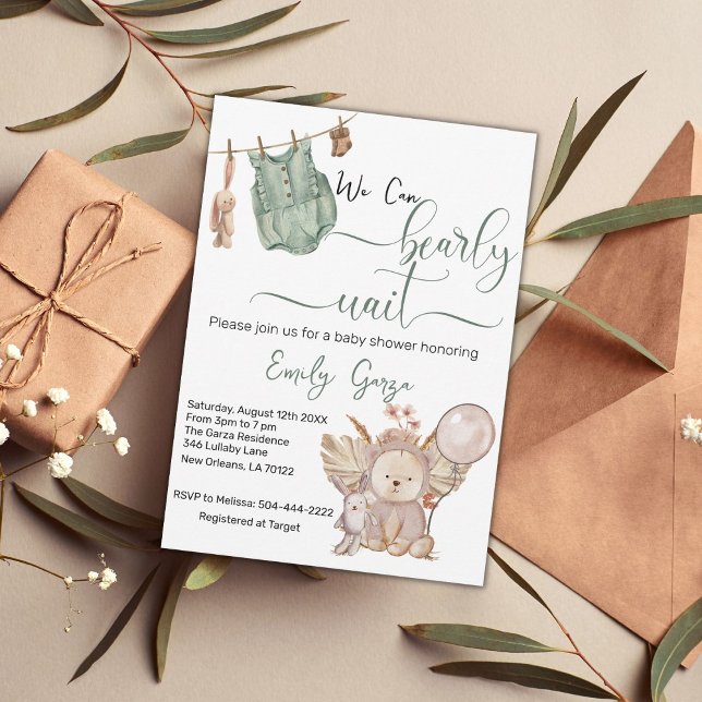 Invitation Baby shower d'attente précoce (Créateur téléchargé)