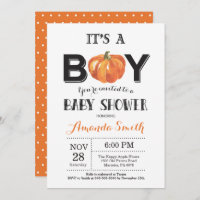 Baby shower d'automne citrouille