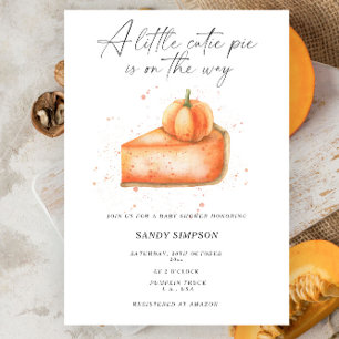 Invitation Baby shower d'automne du Citrouille Little Cutie P