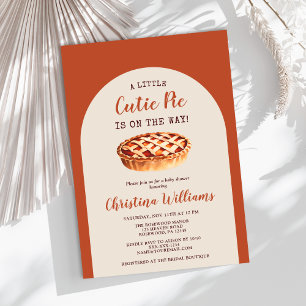 Invitation Baby shower d'automne moderne neutre pour les homm