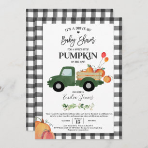 Invitation Baby shower d'automne neutre pour les Citrouilles