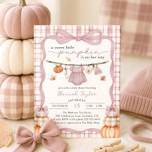 Baby shower d'automne pour petites filles Citrouil