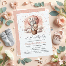 Baby shower d'aventure Oh Baby Kitten Balloon