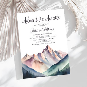 Invitation Baby shower d'aventure Woodland