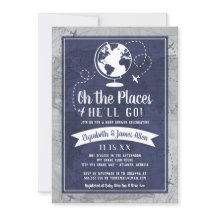 Invitation Baby shower d'avion