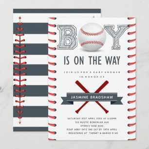 Invitation Baby shower de baseball