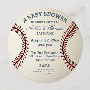 Invitation Baby shower de baseball
