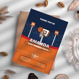 Invitation Baby shower de basket-ball