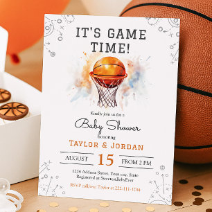Invitation Baby shower de basket-ball