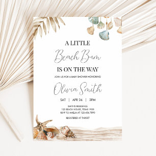 Invitation Baby shower de Beach Ocean Corals