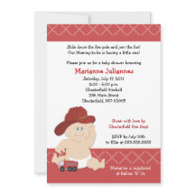 Baby shower de bébé pompier