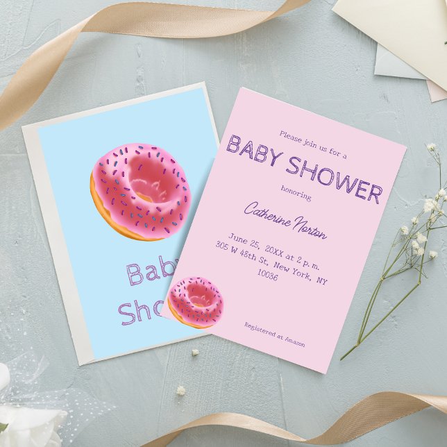 Invitation Baby shower de beigne (Créateur téléchargé)