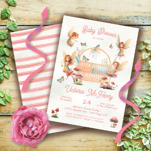 Invitation Baby shower de berceau de laine de bois